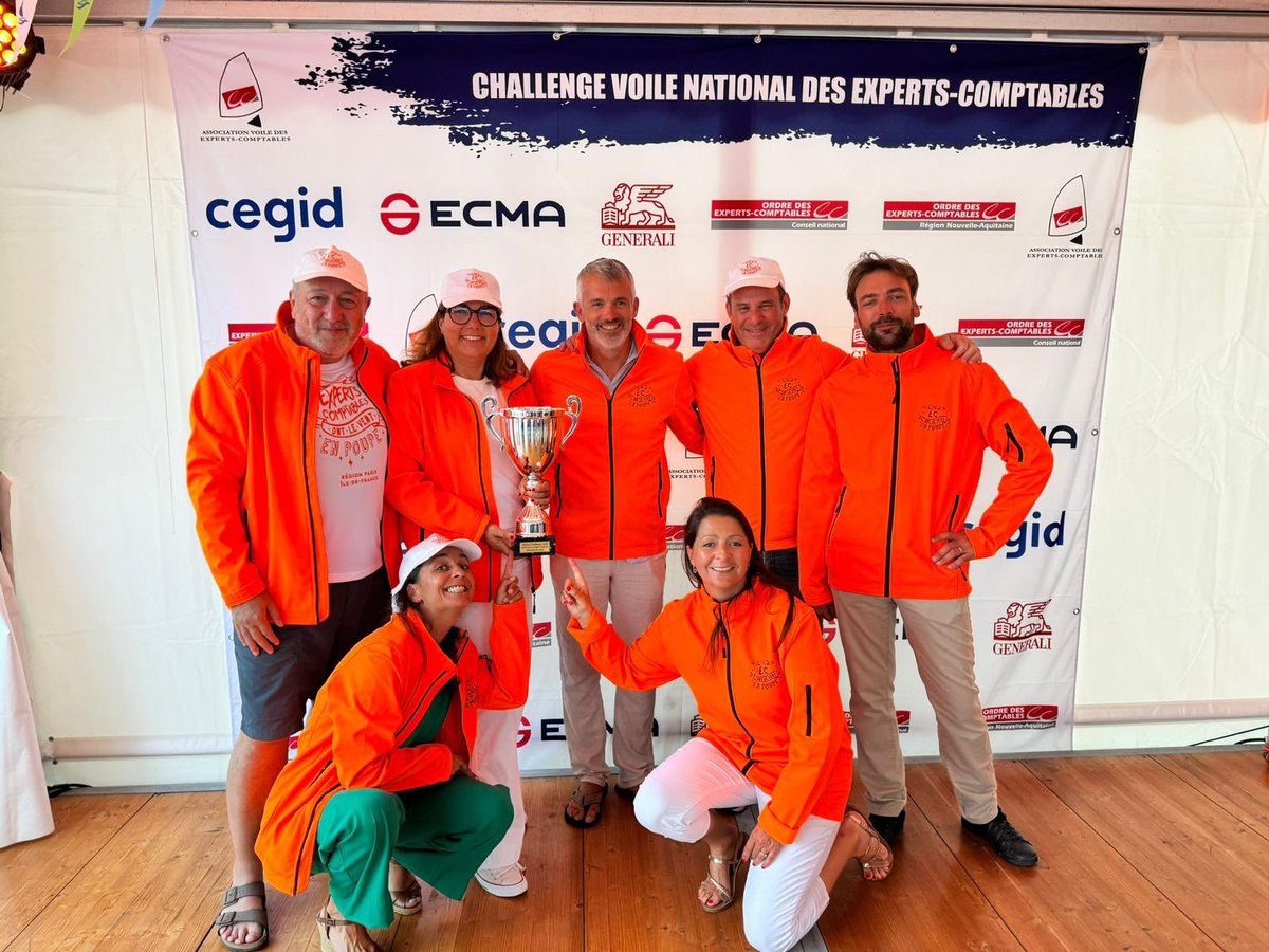 Victoire au challenge voile des experts-comptables avec une équipe magique 
Merci à l’organisation ! Avec notre skipper de choc Christian Ponthieu et Stéphanie Laporte <a href="/OECParis/">OECParis</a>