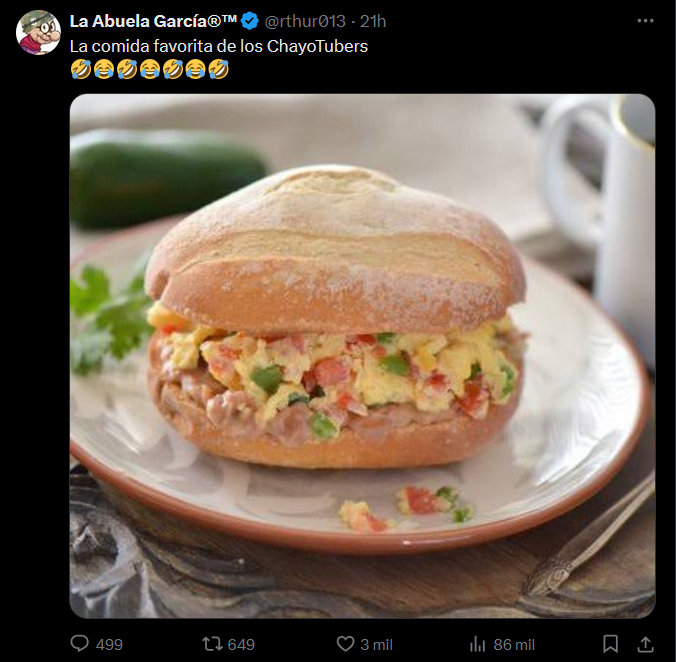 Pues honestamente yo prefiero una torta de jam&oacute;n como el chavo del 8 pero esa de huevito no est&aacute; mal<a href="/tag/chayoteros"class="tags"><span>#chayoteros</span></a><a href="/tag/chayotubers"class="tags"><span>#chayotubers</span></a><a href="/tag/huevito"class="tags"><span>#huevito</span></a>