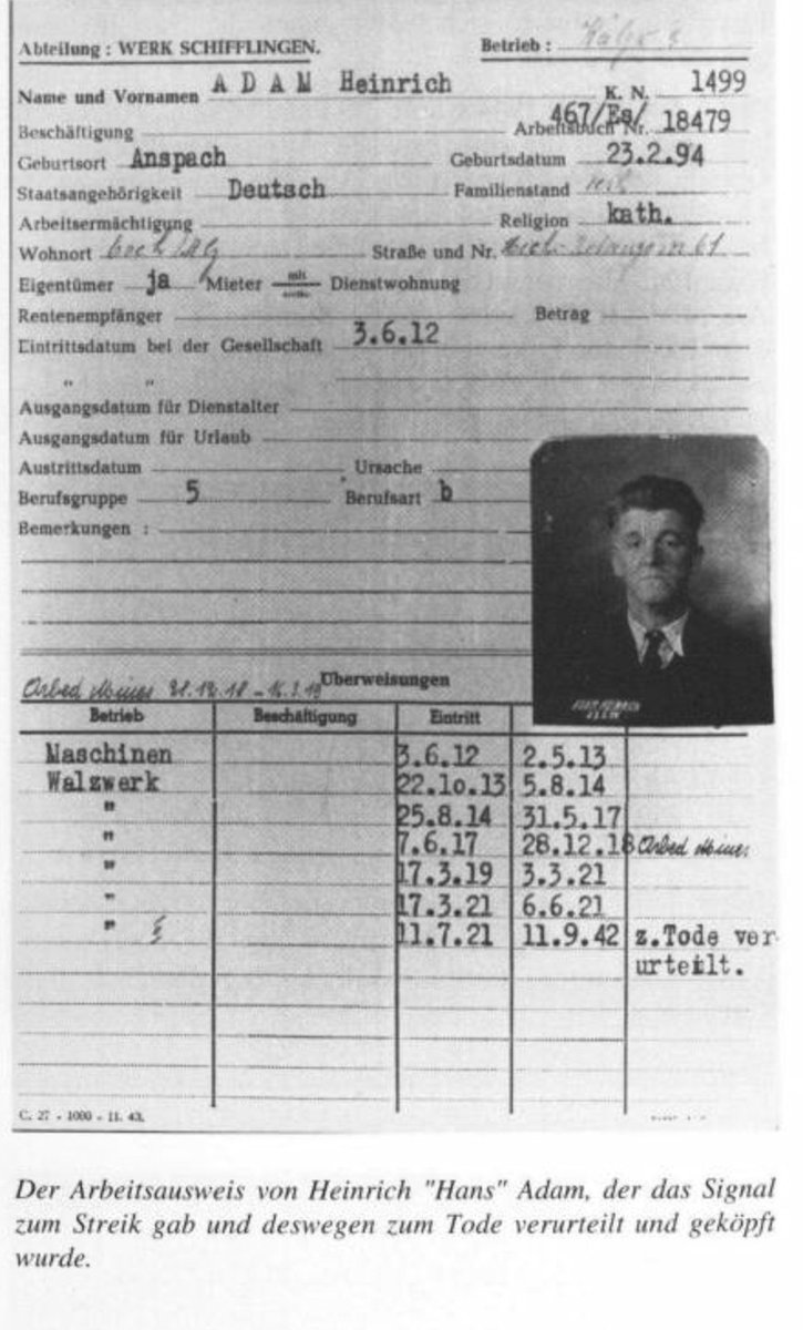 31.8.1942: Haut ass Streikgedenkdag
Haut sin et  82 Joër hier dat den antifaschisteschen Stolarbechter an Resistenzler Hans Adam am Stolwierk Esch/Scheffleng d'Signal fir den Generalstreik géint d'Nazidiktatur  gin huet. Hien huet desen heroëschen Akt mat sengem Liewen bezuelt.