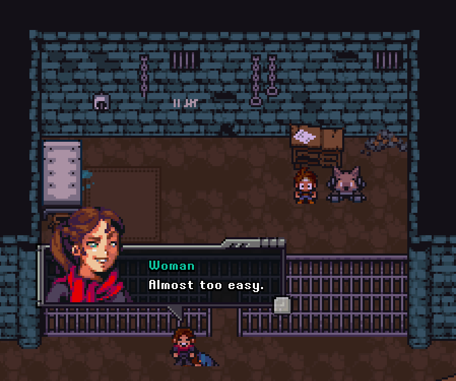 Who is the lady in the red scarf?
(wrong answers only)

#gamedev #IndieGameDev #indiegames #JRPG #RPG