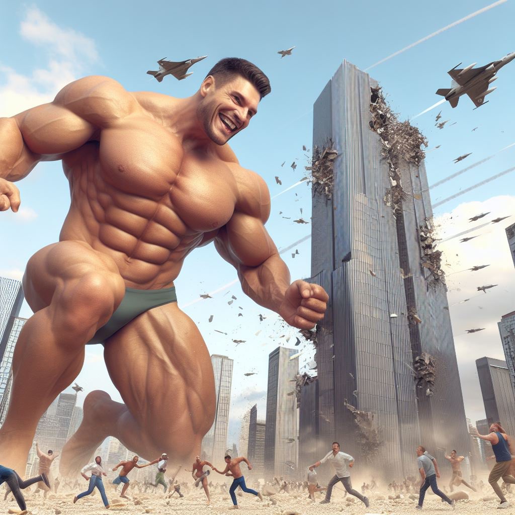 The world is his playpen now. 

#muscleworship #gaymacrophilia #gaybodybuilder #SizeTwitter