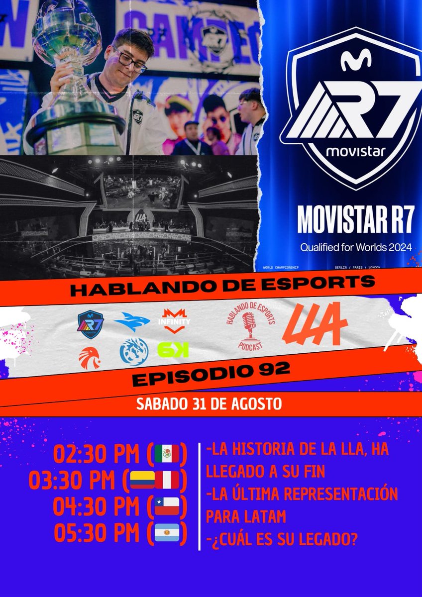 LA HISTORIA DE LA LLA, HA LLEGADO A SU FIN.
Momento de repasar el legado de esta región, discutir la final y saber si nos volvemos a ilusionar de cara al mundial.

<a href="/AurumMid/">Aurum</a> 
<a href="/OmarAFK_/">Omar AFK - RIP #LLA</a> de <a href="/SelDeCampeon/">Selección de Campeón - Esports</a> 
<a href="/FuzaFuzavi/">Fuzavi</a> 
<a href="/HonguitoSenpai_/">INF HonguitoSenpai</a>