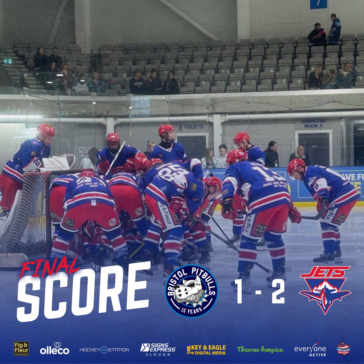 SLOUGH JETS WIN IN OVERTIME! 
Bristol Pitbulls 1-2 Slough Jets

We go again tomorrow in Slough
Get your tickets here ➡️ buytickets.at/sloughjets