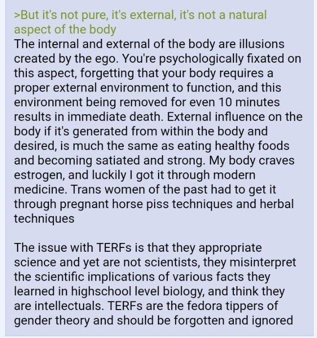 <a href="/KaskaJessica/">Kăskă (she/her)🏳️‍⚧️</a> i think about this often because it's some of the realest stuff that's ever been said