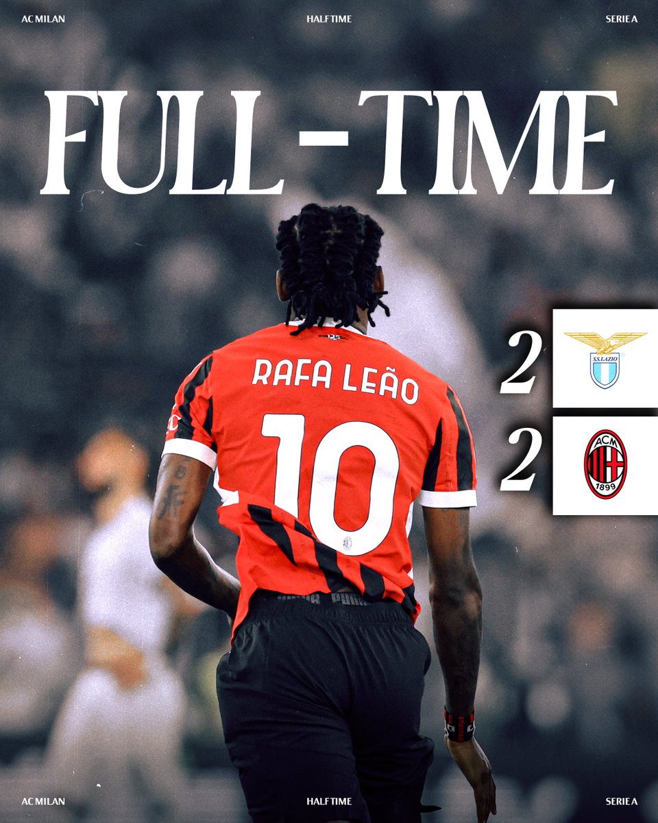 acmilan's tweet photo. It ends level at the Olimpico.

#LazioMilan #SempreMilan https://t.co/fYCWwKtjic