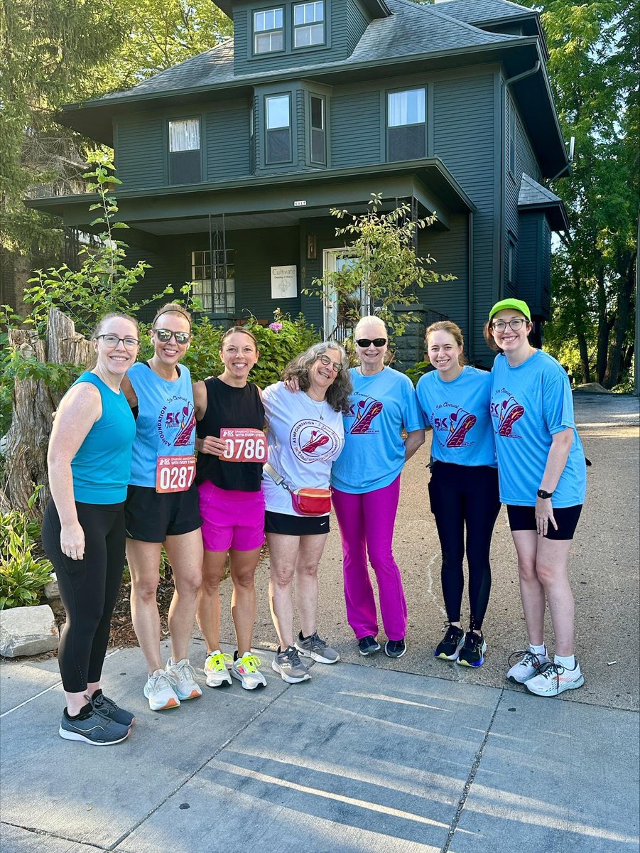 5k run/walk to support the #ASHFoundation  #ASHA today. Good fun for a good cause.
