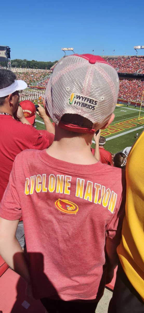 Our youngest son's first Cyclone football game <a href="/WyffelsHybrids/">Wyffels Hybrids</a> <a href="/CycloneATH/">Iowa State Athletics</a>