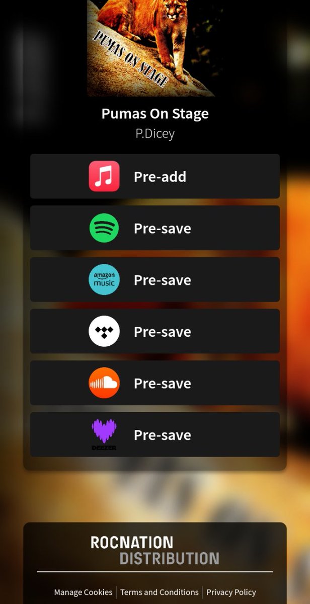 pdicey's tweet image. #PDicey #RocnationDistribution #PumasOnStage #Presave