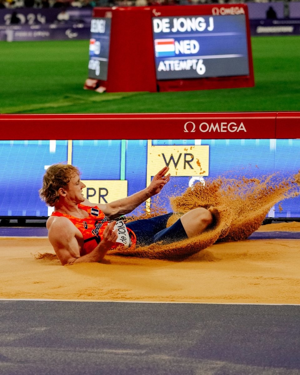 Paris2024's tweet photo. Une finale de saut en longueur T63 remplie d'émotions et de surprises 🥹
🥇 Joël de Jong - 7.68m et record du monde à la clé
🥈 Daniel Wagner - 7.39m
🥉Noah Mbuyamba - 7.01m
Bravo les gars 👏
-
A T63 long jump final filled with emotions and surprises 🥹
🥇 Joël de Jong - 7.68m and a new world record
🥈 Daniel Wagner - 7.39m
🥉 Noah Mbuyamba - 7.01m
Well done, guys 👏

📸 #Paris2024