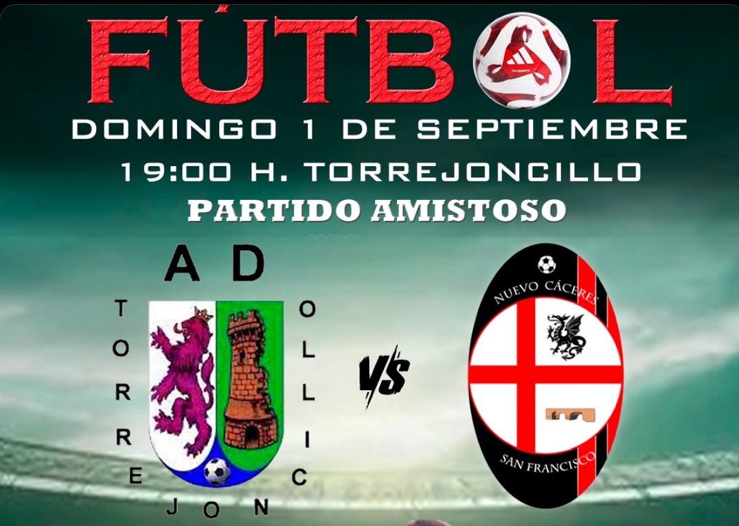 CdNuevocc's tweet photo. 📢 Nuestro senior afronta mañana, Domingo a las 19:00, su segundo partido de pretemporada frente a la AD TORREJONCILLO;  vamos blanquirrojos ⚪️🔴 https://t.co/F9vkwtS4rX