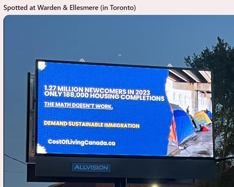 SPOTTED IN TORONTO

Canadians have had enough.