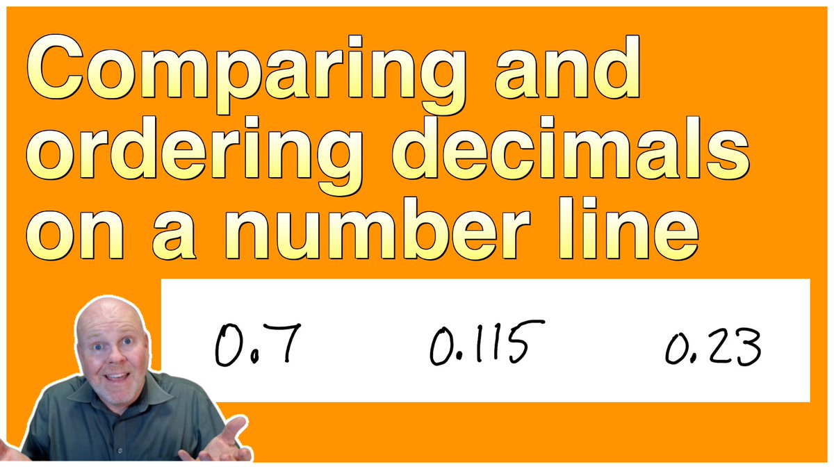 Yesterday I was working with students who could sort decimals from least to greatest, but had NO CLUE how to place them on a number line. 

In this video I advocate for teaching number lines rather than comparing and sorting.
youtube.com/watch?v=qiQW-w…
