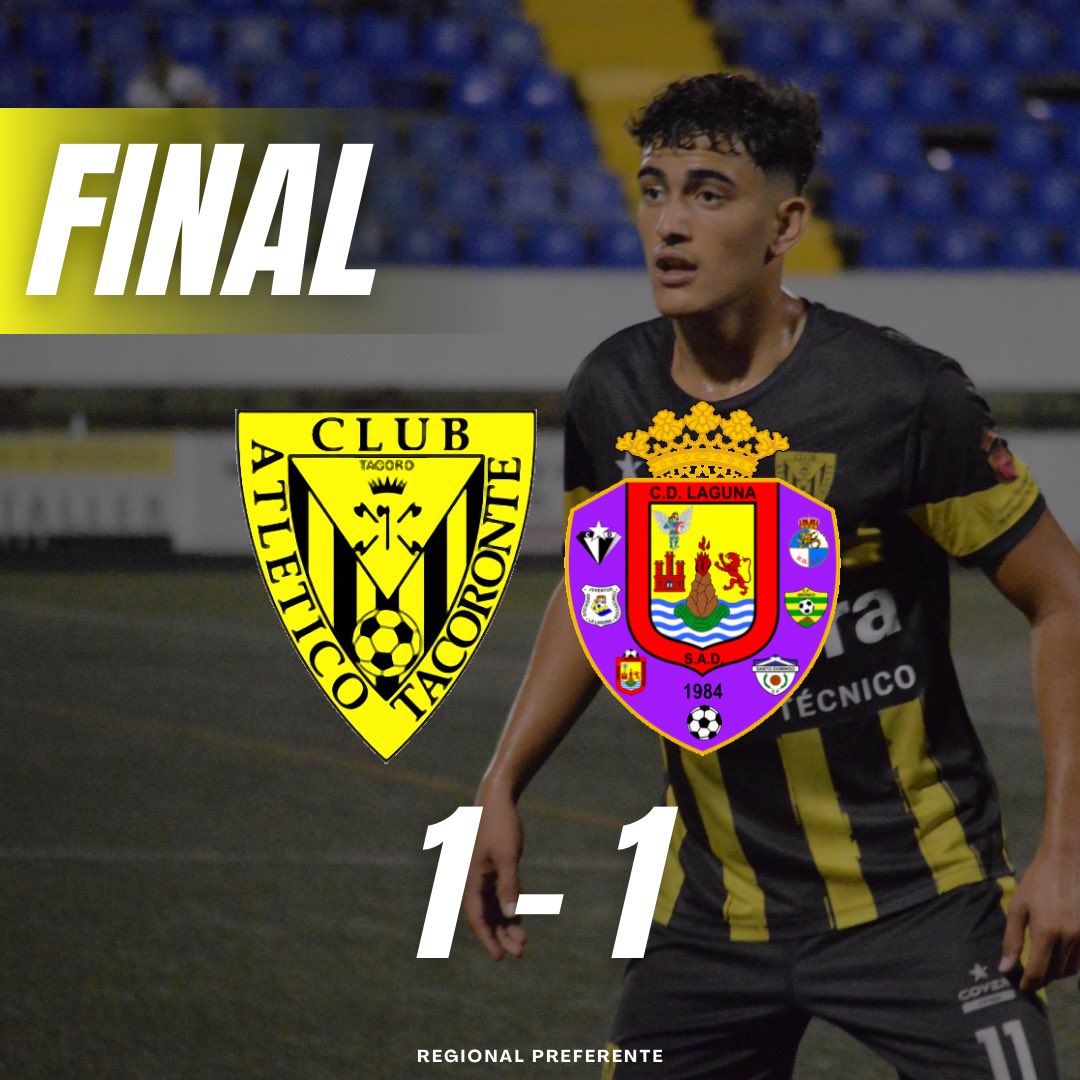 #REGIONALPREFERENTE 

¡Final #Jornada2! 
 
Atlético Tacoronte 1 - 1 <a href="/CD_LAGUNA1984/">C.D. LAGUNA</a> 

📲 #VamosAvispones🐝
#AtléticoTacoronte #RegionalPreferente