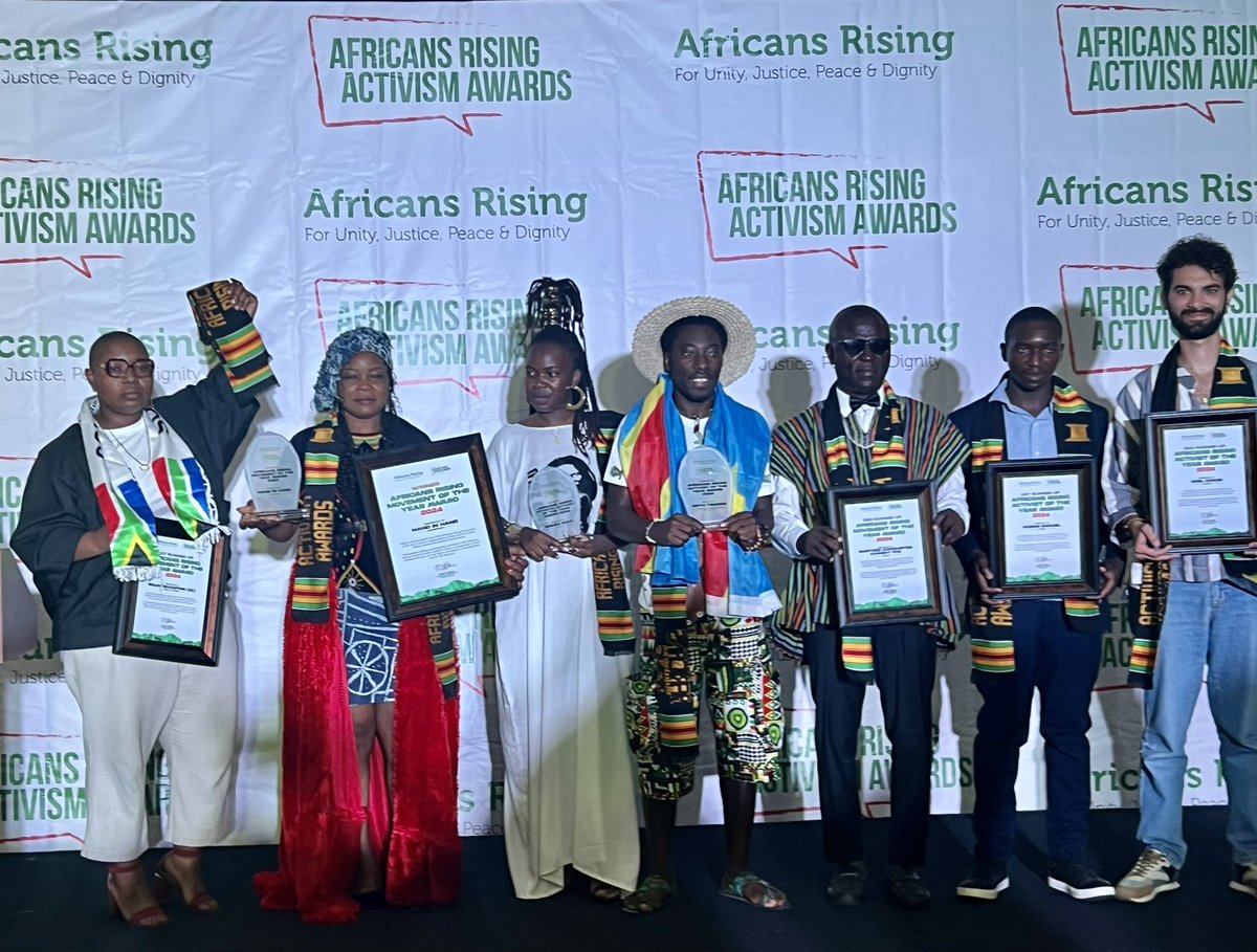 The #ActivismAwards 2024 winner 🥇. 

#AAMA2024
#AfricansRising 
#BorderlessAfrica