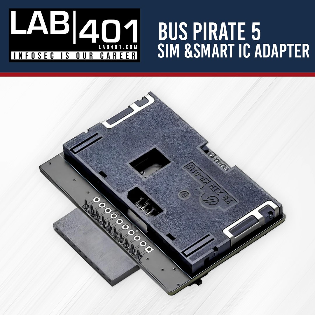 Lab_401's tweet photo. 🔄 Supports mini, micro, and nano SIM cards! The Bus Pirate 5 Adapter ensures stable connections and longevity for all your SIM card needs. 📶 https://t.co/RAIMlQwAo1 
 #Lab401 #pentesting #hacking #SIMTesting #BusPirate5 #SimAdapter #SmartICAdapter https://t.co/TLmJDWs7SG