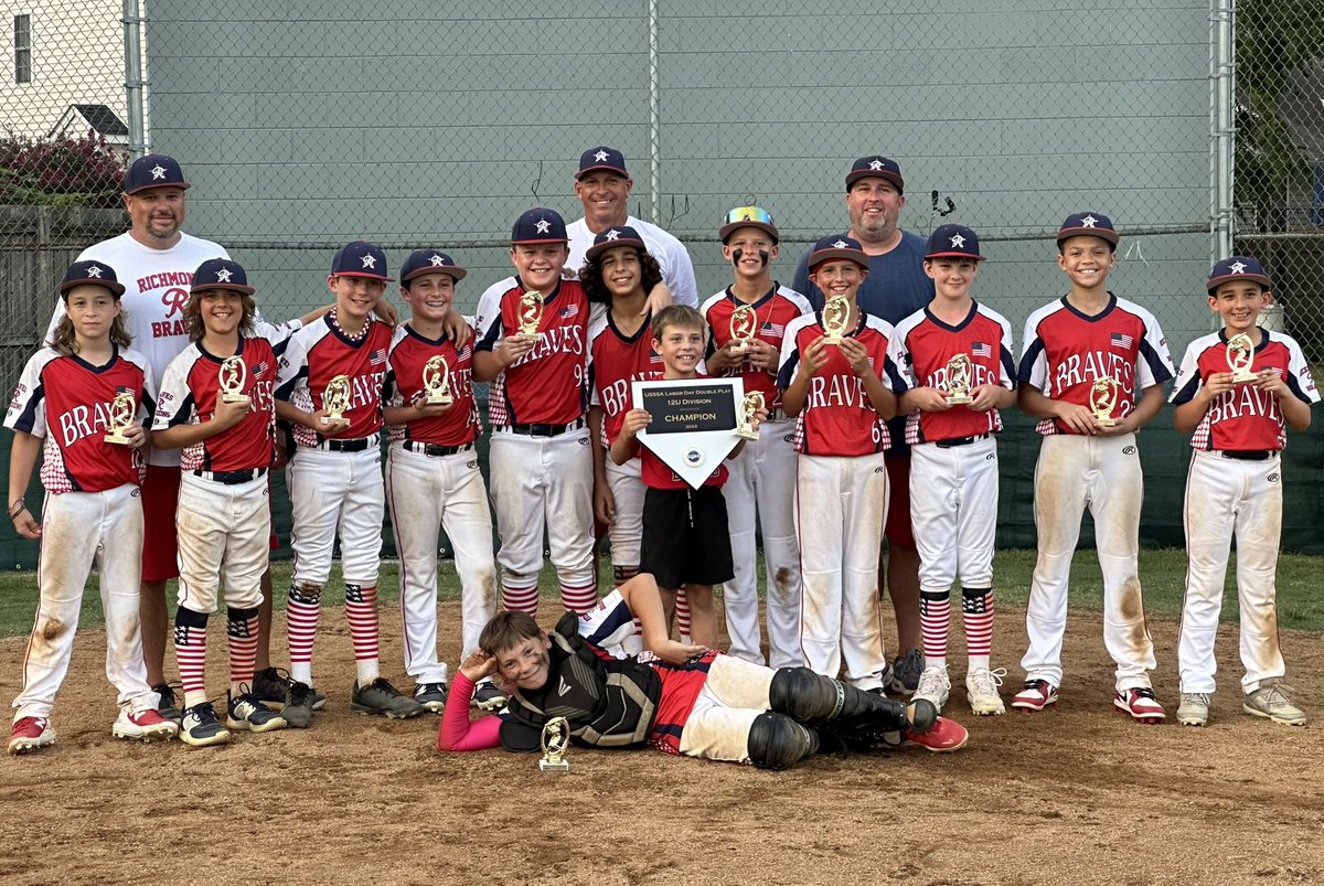 Richmond Braves 12U - Higgins (@rbraves_higgins) on Twitter photo The Brand New Braves go 4-0 on the Weekend and are the <a href="/usssabaseball/">GBarfield</a> Labor Day Double Play 12U Champions! 🏆🇺🇸 <a href="/richmondbraves/">Richmond Braves</a> <a href="/BravesRegions/">Richmond Braves Regions</a> <a href="/Higgy_21/">Micah Higgins</a> #BravesWay ❤️🤍💙 The Brand New Braves go 4-0 on the Weekend and are the <a href="/usssabaseball/">GBarfield</a> Labor Day Double Play 12U Champions! 🏆🇺🇸 <a href="/richmondbraves/">Richmond Braves</a> <a href="/BravesRegions/">Richmond Braves Regions</a> <a href="/Higgy_21/">Micah Higgins</a> #BravesWay ❤️🤍💙