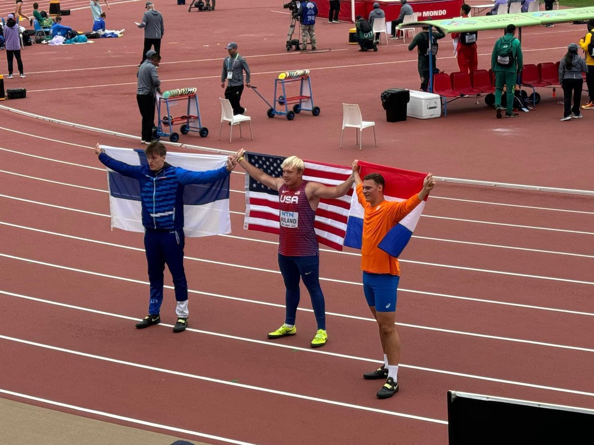 WUHS_Athletics's tweet image. Congratulations to Bryce Ruland (2024 grad) for winning GOLD 🥇in Lima, Peru today in the U20 discus throw!! 

Way to represent the USA and Waterford!!! 🇺🇸