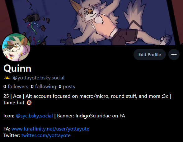 Got set up on The Other Place now, just in case!
Haven't posted much yet, but will hopefully remember to use it more often aaaaaa