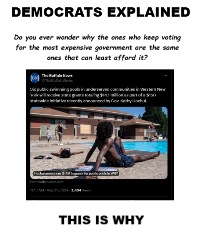 FactsMa02805793's tweet photo. ** REASONS I'M VOTING FOR TRUMP **
#VoteBlue
#SuperMajority
#CelebratePoverty
#SubsidizePoverty
#FreeShit
#Redistribute
#FoodDeserts
#EconomicIlliterates https://t.co/0hQt454LEM
