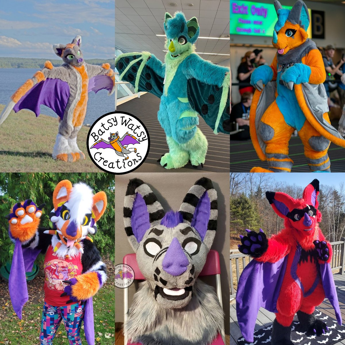 Some of the bats I've created over the years 🦇🦇🦇 it makes me so happy 

Getting two more made very soon 🦇💜⭐️ &amp; 😴💙🤍

Also some cool armsleeves 🌹🎀 🤎