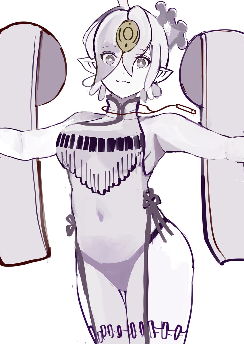 エジルギュミルのスケスケチーパオを誰か描いてくれ 