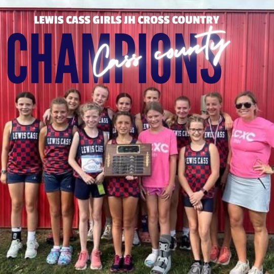 Congratulations to our high school and junior high LCXC teams for earning Cass County Champions this year!