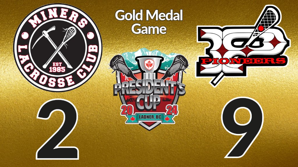 🥇 Ladner Pioneers are golden once again! They defeat the Edmonton Miners to capture the President's Cup 🏆
presidentscup.lacrosse.ca/division/0/275… #PresCup2024