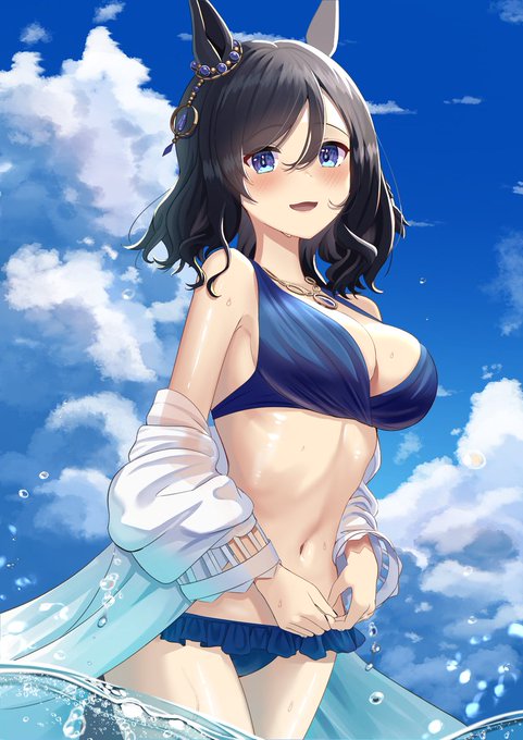 #今月かいた絵を晒す 
エイシンフラッシュ! 