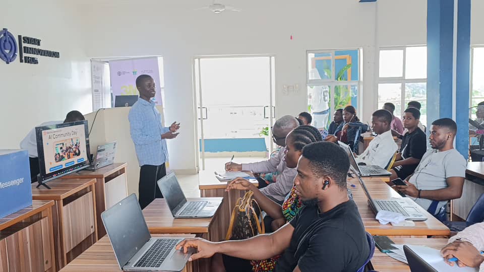 TFUGUyo's tweet image. AI Community Day was a huge success! 🎉
We explored the latest trends in AI, got hands-on with codelabs, and dived deep in breakout sessions.
Thanks to our speaker for inspiring us with his insights on AI's impact!
#AICommunityDay #MachineLearningUyo #AI #Tech #Community