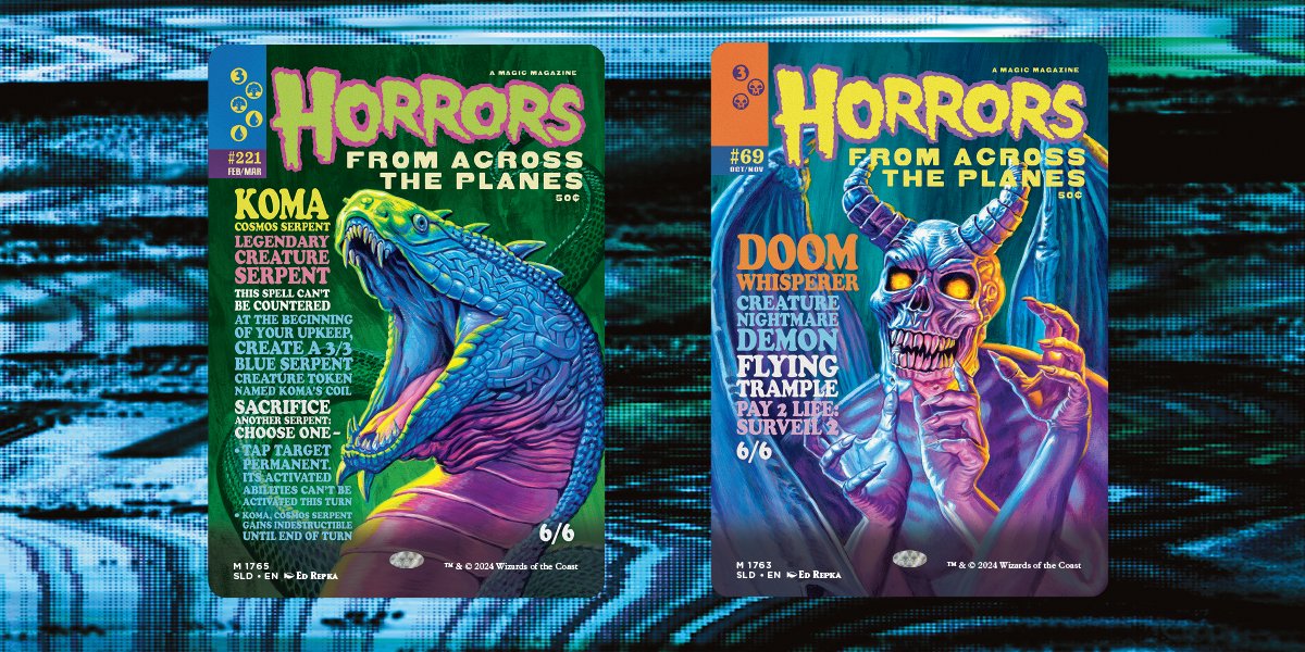 If you can't get enough of the #MTGDuskmourn showcase treatments, stay tuned...

These and more coming to a Secret Lair Drop near you soon!