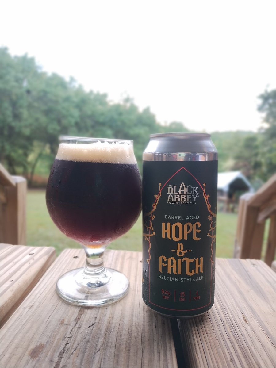 Malty sweet, Cocoa &amp; raisin. Caramel with a hint of melted toffee. Whiskey on the nose and on the finish but takes a back seat. Love this new Barrel Aged Belgian style dubbel from my friends at <a href="/BlackAbbeyBrew/">Black Abbey Brewing</a> <a href="/Eagle_Knoxville/">Eagle Distributing Company - Knoxville</a> Only place in town  available <a href="/TotalWine/">Total Wine & More</a> Knoxville.