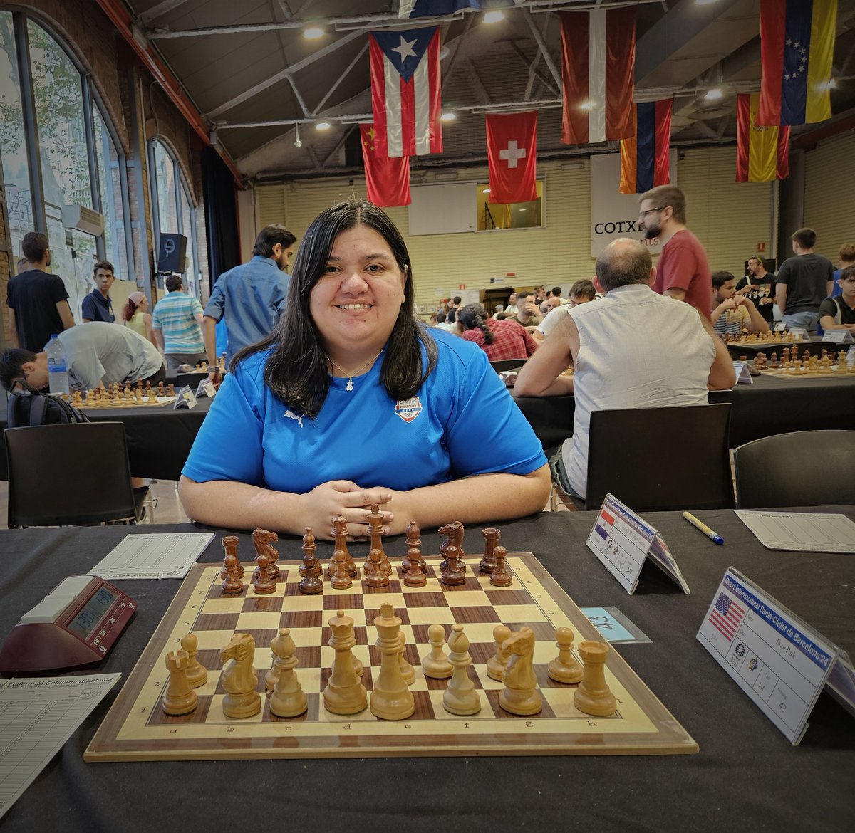 kaissapy's tweet photo. Logré mi primera norma de Gran Maestra Femenina (WGM) en el Open de @SantsChess 🇪🇸

Estoy demasiado feliz genteeee https://t.co/xjHhzPUI3l