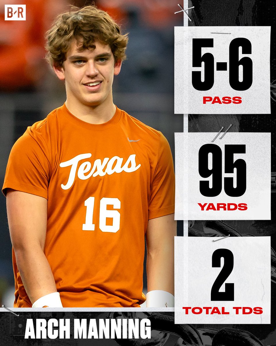 Pretty good start for Arch Manning in his 2024 season debut 👀