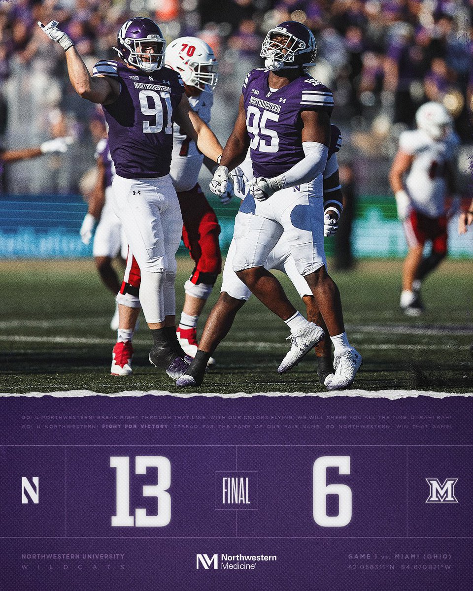 Northwestern Football tweet media