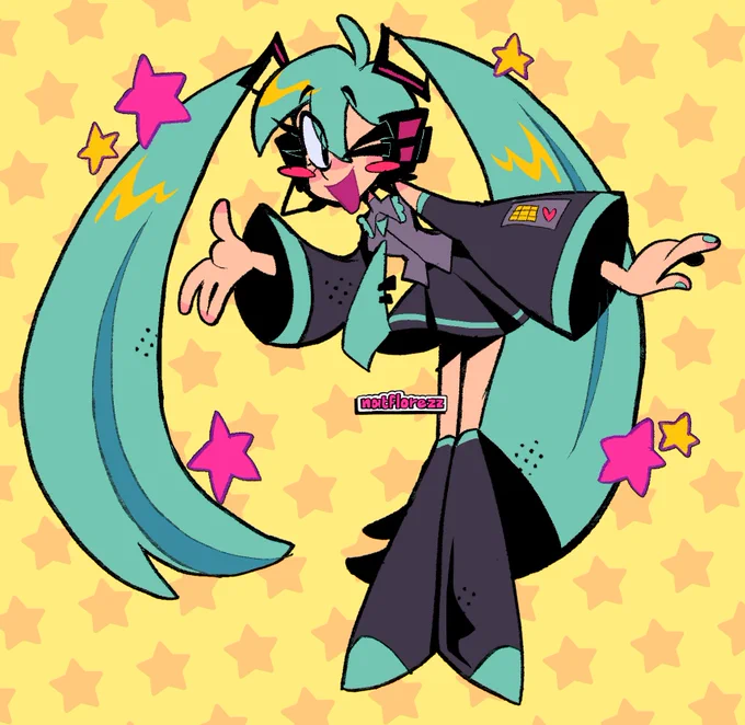 Some drawings of the queen :]Happy B-Day Hatsune Miku! #初音ミク誕生祭2024 