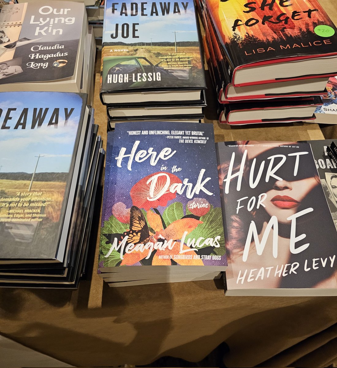 Your <a href="/RMUArtsHuma/">RMU English and Media Arts</a> creative writing team at the 2024 Bouchercon. Prof <a href="/mgnlcs/">Meagan Lucas</a> is bringing it chairing panels &amp; recording w/ Mayor <a href="/browneallover/">Wes Browne</a> of Writesville.  

I'm coordinating, of course. 
 
Fingers 🤞 for Prof Lucas tonight on her Anthony Nomination for Best Collection!