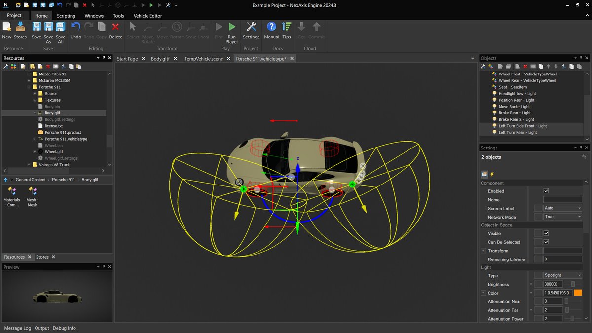 neoaxis's tweet photo. NeoAxis Game Engine 2024.3 Released! The API for creating add-ons has been improved, and enhancements have been made to the store and vehicles. New vehicles and fence constructors in the store. https://t.co/5DsUlecvwK #neoaxis #gameengine #gamedev #indiedev #madewithbgfx https://t.co/SuyAxpmRiJ