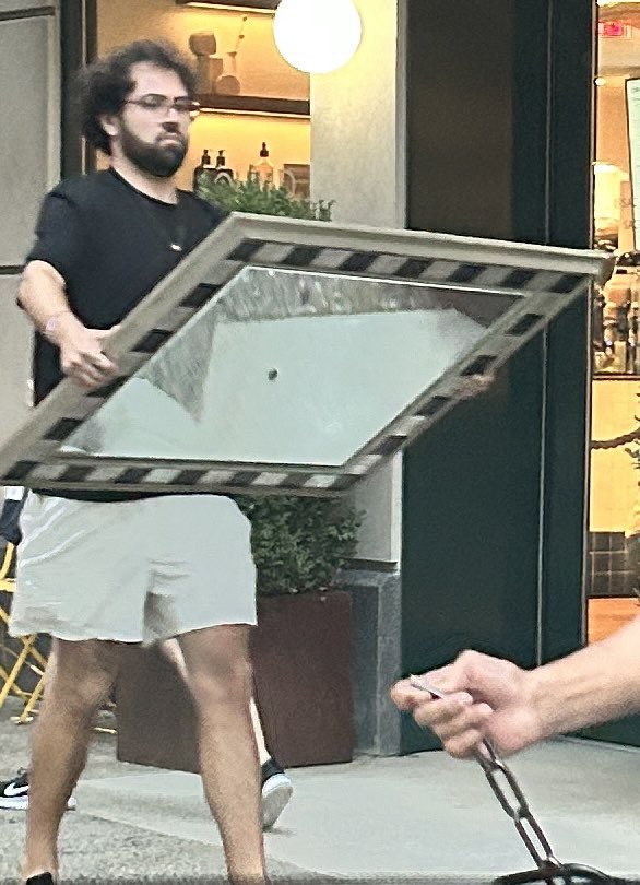 Just yelled at this guy "Hey watch where you're going"