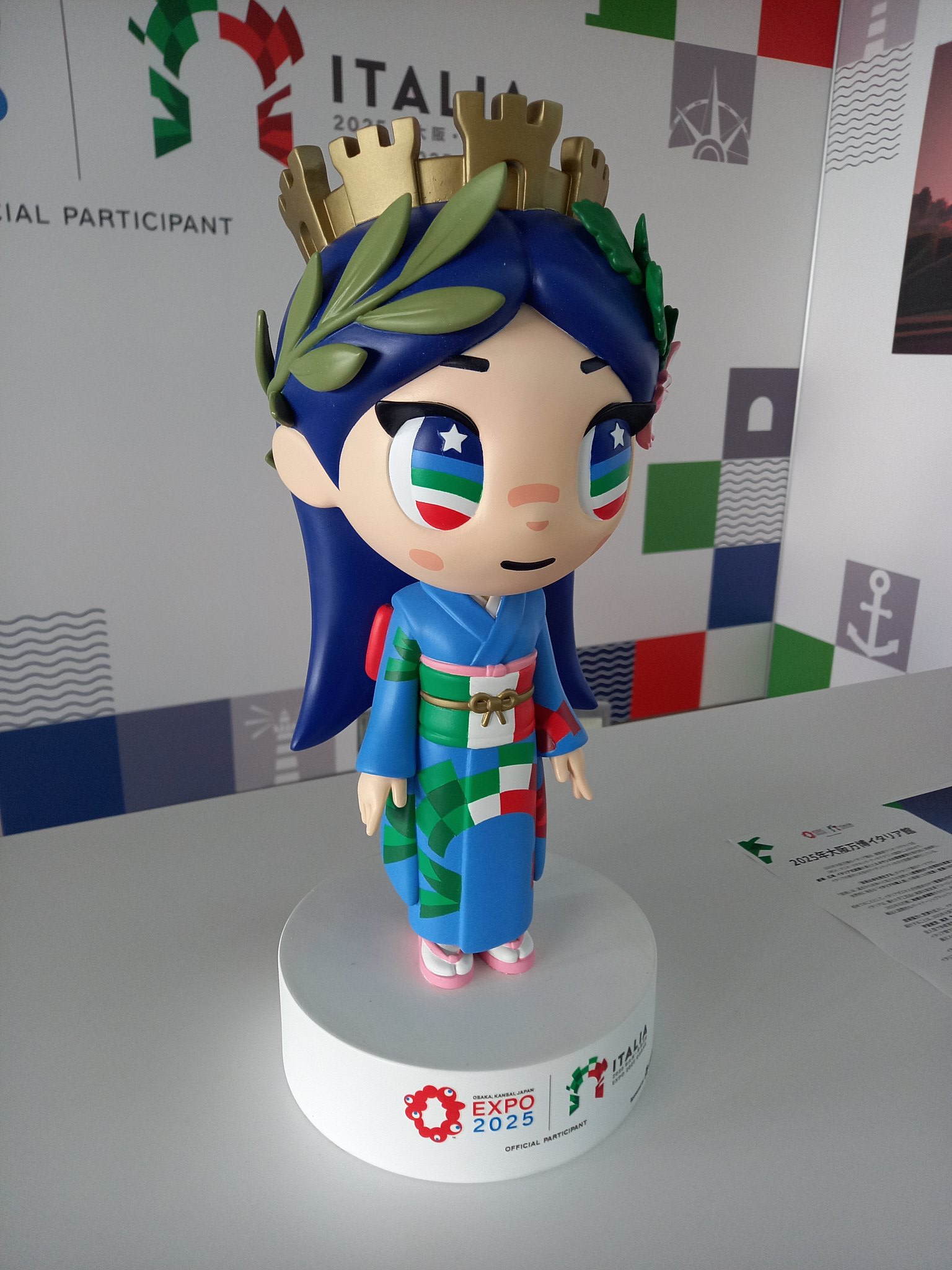 万博限定・新品 イタリア館公式マスコット『イタリアちゃん