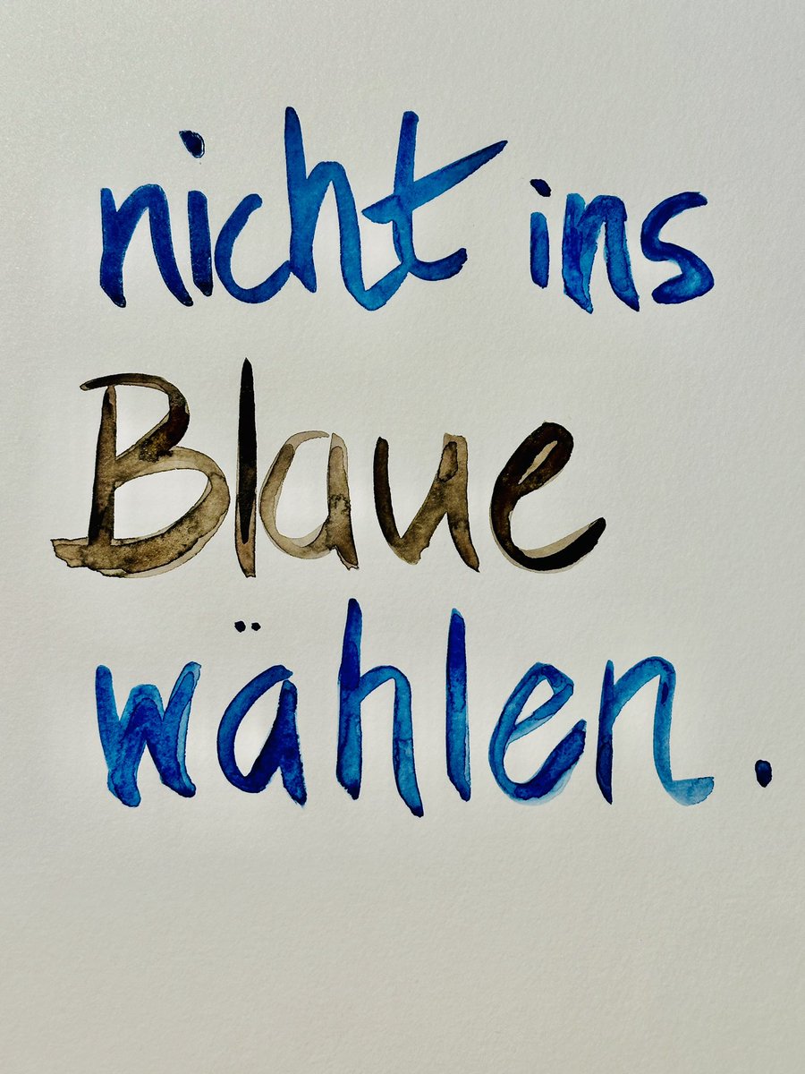 Bitte geht wählen. Wählt demokratisch. Wählt nicht ins Blaue! #nichtinsBlauewählen #ltwth #ltw2024 #LTWTH24 #ltwsachsen #ltwSachsen2024 #ltwsn24 #ltwThüringen #ltwThüringen2024 #wahl #Demokratie #wählen