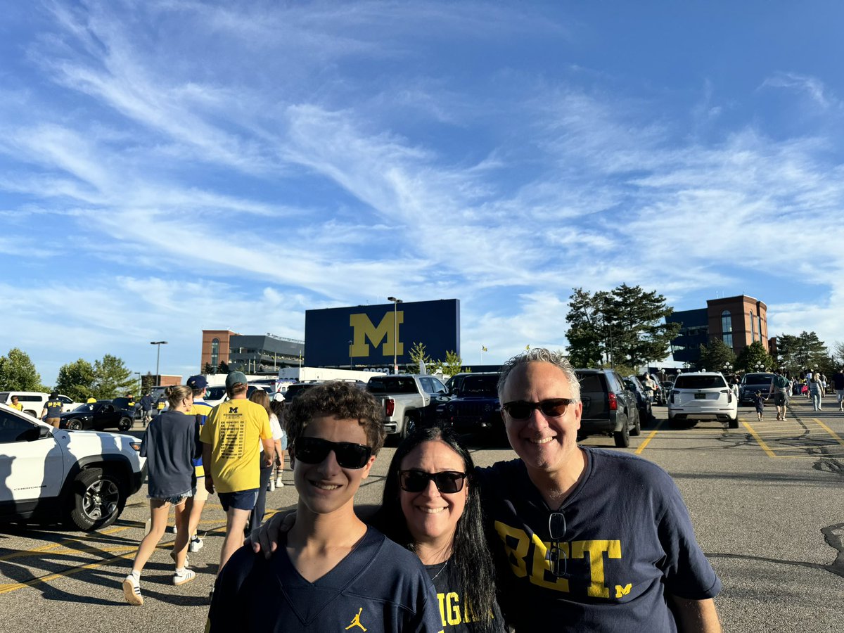 Kicking off the season as Champions! Let’s Go Blue! #BigHouseLive