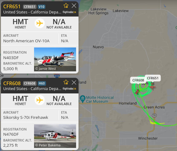 SkyzSmokey's tweet photo. #MintonFire AA 651 Copter 608 and Tankers 72 &amp; 73 assigned. https://t.co/ezmEZ0rsR3