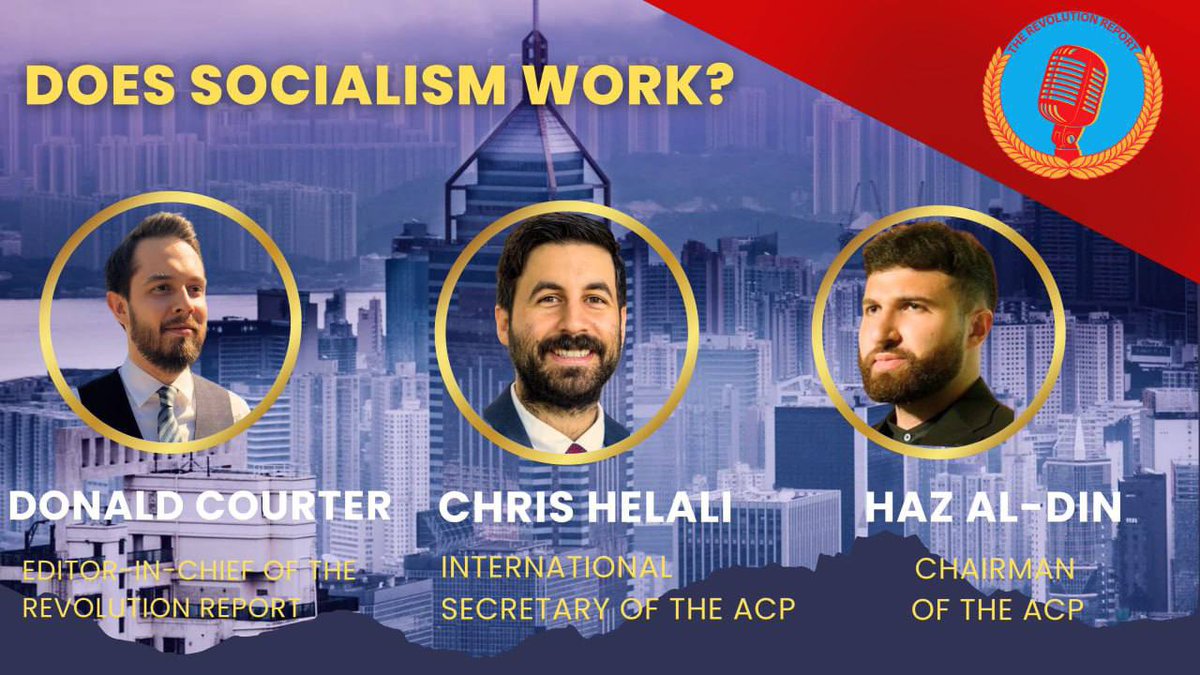 TheRevolutionR1's tweet photo. 🎙️LIVE NOW: DOES SOCIALISM WORK? - CHICAGO CONFERENCE 🏙

TRR Editor-in-Chief, #DonaldCourter, International Secretary of the #AmericanCommunistParty #ChristopherHelali and #ACP Chairman Haz al-Din hold a live, in-person event to discuss the past successes, lessons, and future prospects of #socialism.

WATCH LIVE! https://t.co/IyqoZ8XRa2