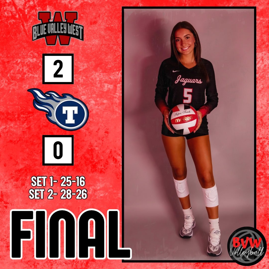 Final from St. James 🙌🏼 

The Jags start the season with a dub! 1-0!

#bvwvb🏐 #gojags🐾