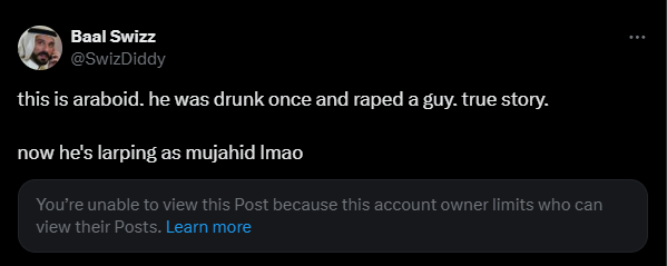 SwizDiddy's tweet photo. lmao. guy rapist @umayiad couldn't handle the truth and blocked me. i've got all ur shit here, i'll slowly drop it if u don't stop with ur larp, all of u little pieces of shit https://t.co/JaB4ZItzoa