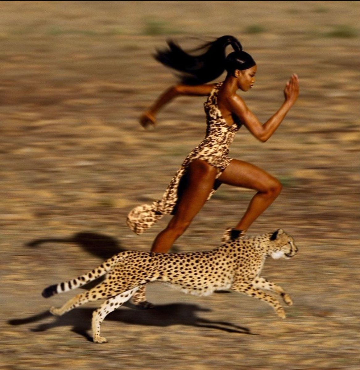 Naomi Campbell photographed by Jean Paul Goude, 2009