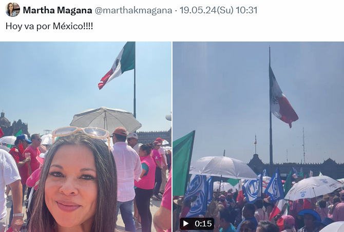 La jueza que ordenó que se frene la discusión de la #ReformaAlPoderJudicial resulta que es PANista y asistió al cierre de campaña de Xóchitl Gálvez.

Para que no haya sorpresas.