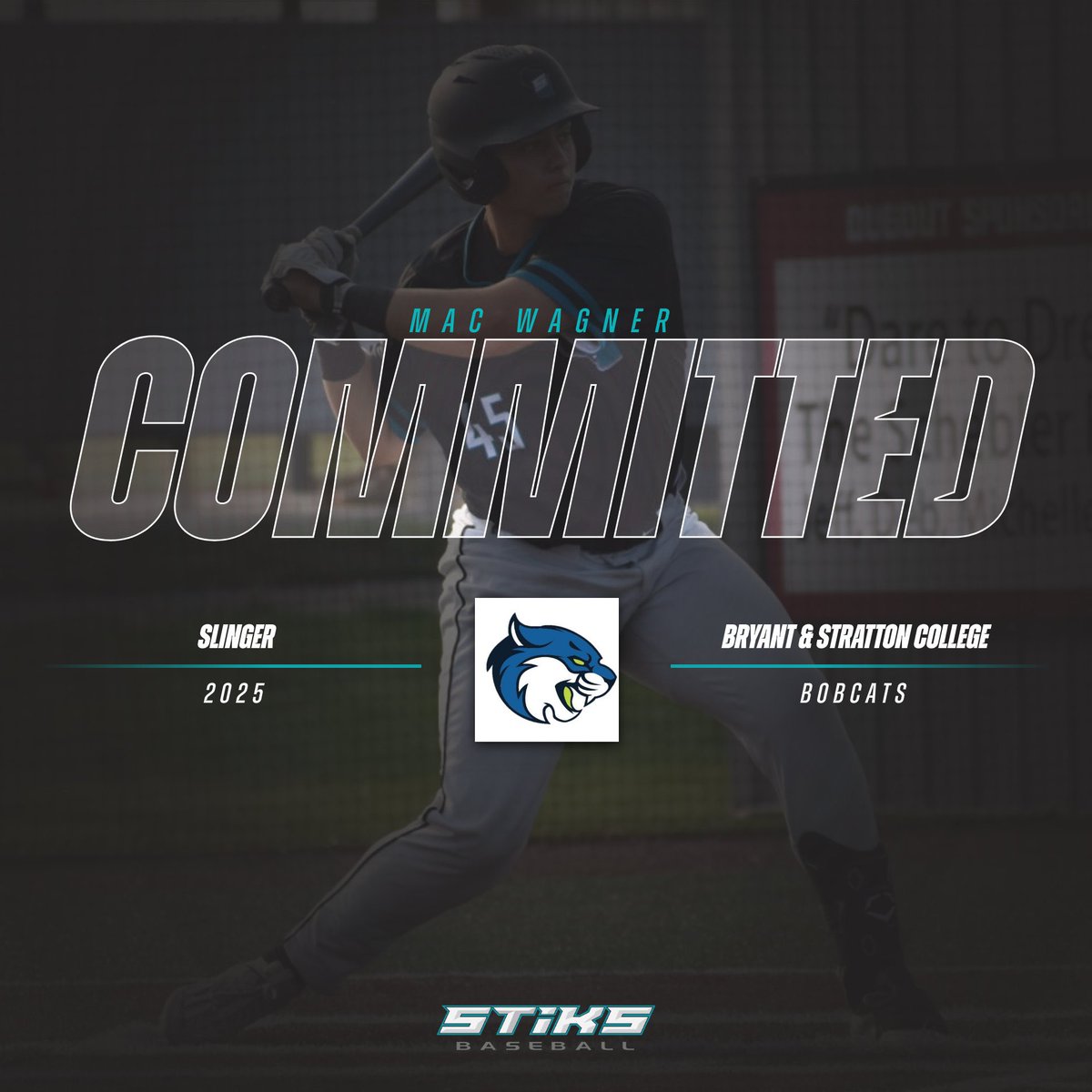 I’m very blessed and excited to announce my commitment to further my academic and baseball career for the next 2 years at Bryant and Stratton! I want to thank my family, friends, and the STiKS program for making this possible!