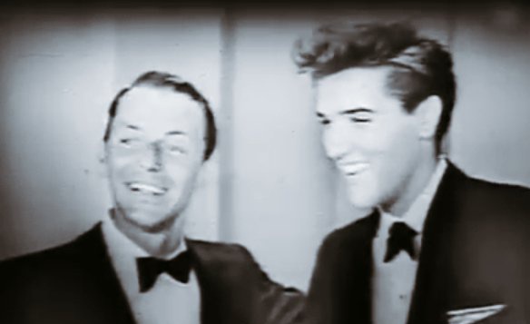 EtherealElvis's tweet photo. never has there been 
or will there ever be a more adorable boy than 1960 elvis presley ✿

elvis &amp; frank sinatra 
welcome home elvis 
1960 ~ https://t.co/hU54mZUAfD