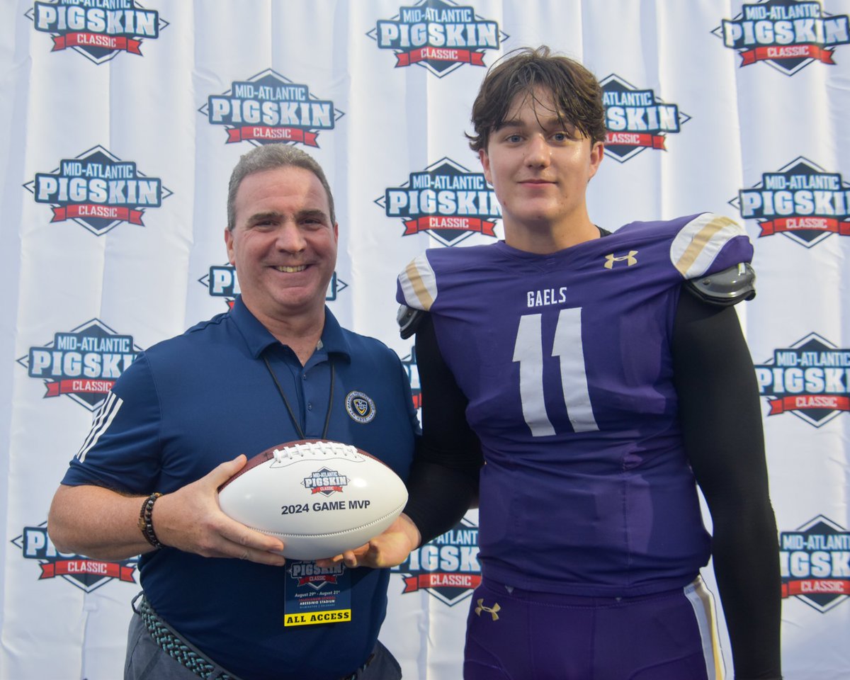 Quarterback Ben Raines was named the Ferguson Enterprise Game MVP after a 4 touchdown performance at the Pigskin Classic.